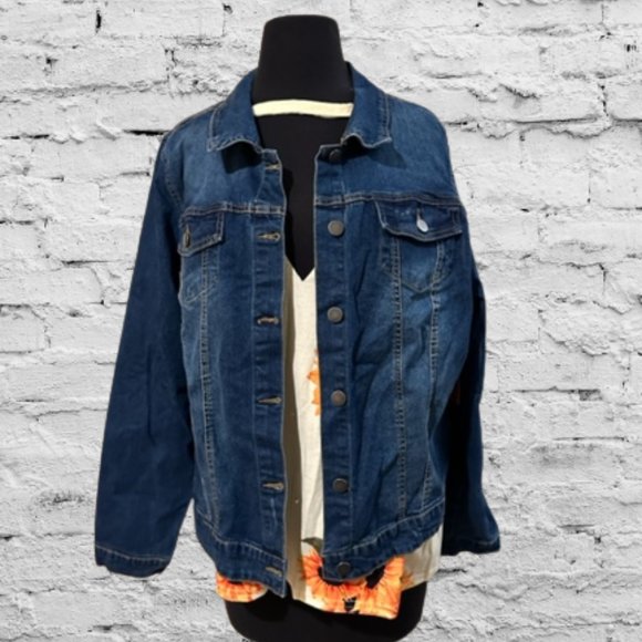 Betabrand Jackets & Blazers - Dark Denim Jacket   (2)